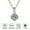 White Gold, variant on 1.0 Carat D Color Moissanite Pendant Necklace for Women, 925 Sterling Silver with 18K Gold Plating - Wedding Necklace Gold Necklace