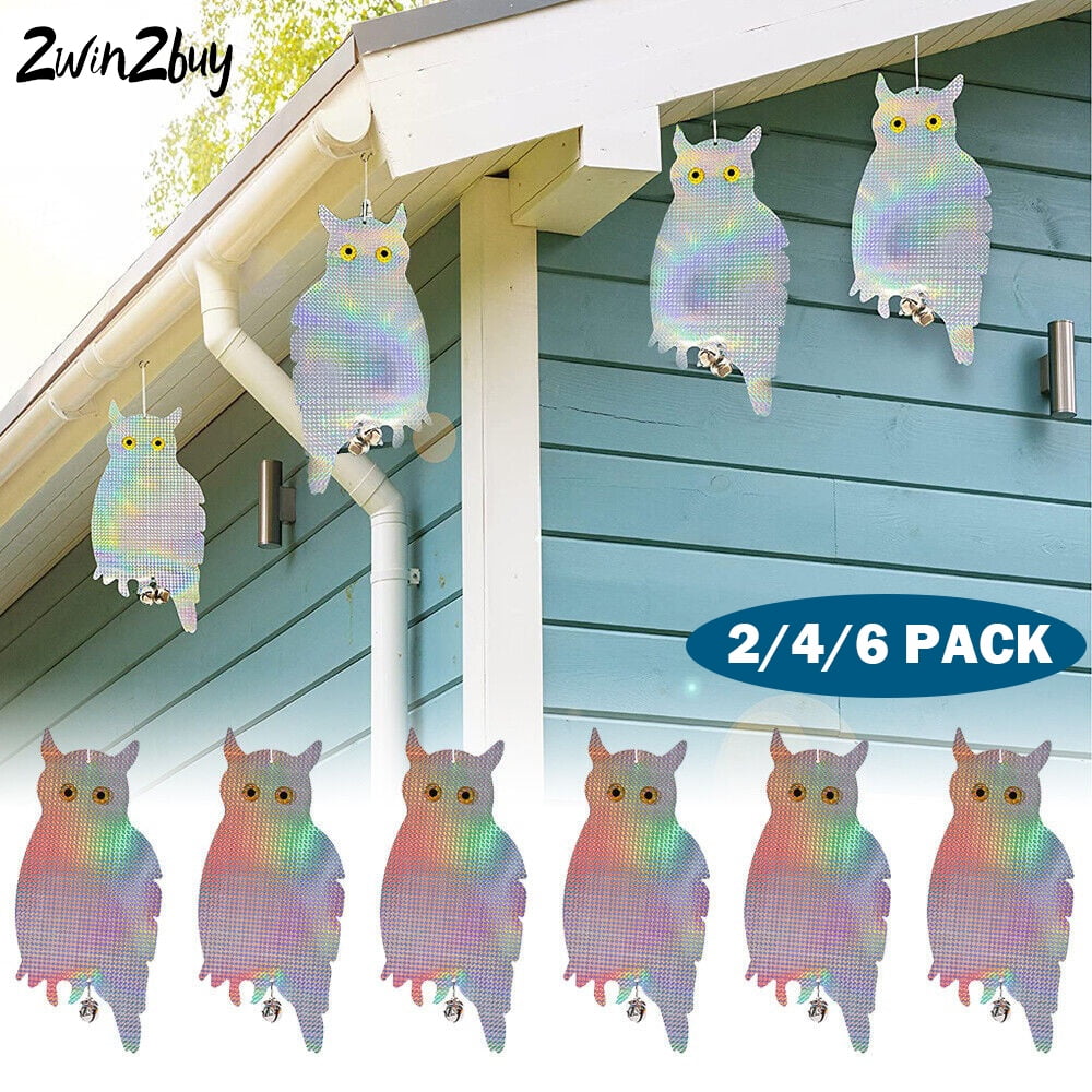 2WIN2BUY Owl Bird DeterrentKeep Birds Away from PatioWaterproof
