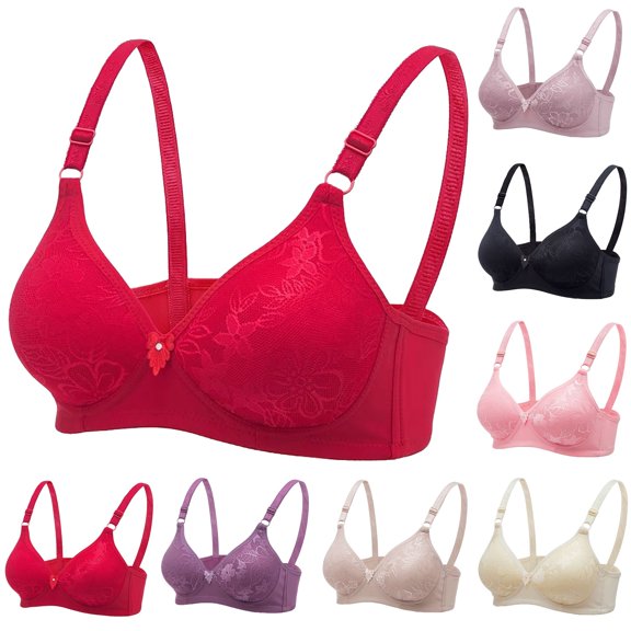 Gymayou Thin Breathable Wireless Bra for Women No Underwire Comfortable Gather Support Bralette Soft Lightweight Stretch Bras Beige 36