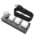 thumbnail image 3 of RGB Macro 3 Key + 1 Knob Programmable Mechanical Gaming Keyboard (Clear), 3 of 9