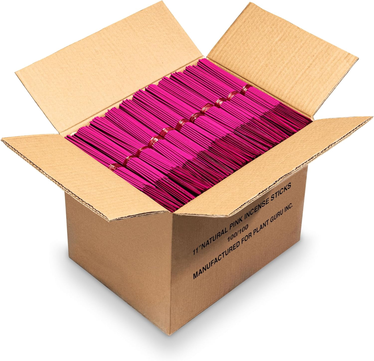 10000 Unscented (Pink) Incense Sticks 11" Bulk Wholesale - 100% Natural Joss and Bamboo Punk Blanks - Great for DIY Aromatherapy Incense Making.