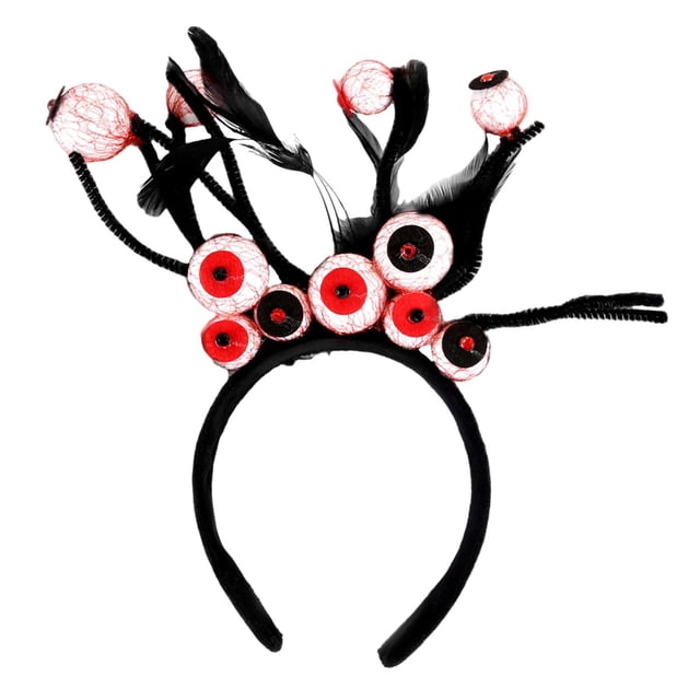 Diadema de Halloween, diadema, disfraz, diadema de globo ocular espeluznante, aro para el pelo para representaciones teatrales, juego de rol,