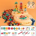 thumbnail image 2 of Boîte à Outils de Réparation pour Enfants Jouets Garçons Menuisier Outil de Réparation Ensemble de Boîte à Jouets Jouet Éducatif de Construction en Bois, 2 of 20