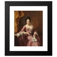 thumbnail image 2 of Joseph Wright of Derby 12x14 Black Modern Framed Museum Art Print Titled - Portrait of a Woman (ca. 1770), 2 of 5