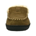 thumbnail image 4 of Pamir Men's Genuine Suede Faux Fur Moccasin Slippers Indoor Outdoor Loafer Shoes Sage 11 M US, 4 of 9