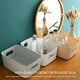 thumbnail image 5 of Cesta de almacenamiento de plástico Escritorio portátil de plástico Cocina Refrigerador Cesta Baño C Abanopi Blanco/M, 5 of 7