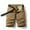 Khaki Color, variant on LYMAYTER 28-38 Men Outdoor Cargo Shorts Relaxed Outdoor Hiking Shorts Classic Shorts with Multi-Pockets