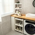 thumbnail image 4 of Gymax 2PCS 3 Tier Detachable Floor Corner Shower Shelf Counter Corner Storage Rack, 4 of 10