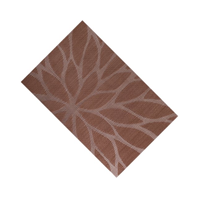 Baohd Isolation Western Table de Restaurant Table à Manger PVC Coussin Vaisselle Disque Non-slide Nappe Couleur Café