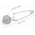 thumbnail image 4 of Colador de té Snap Ball, paquete de 3 infusores de té de acero inoxidable premium con mango para té de hojas sueltas, infusores de filtro de bolas de té de malla fina, plateado, 16 cm, 4 of 5