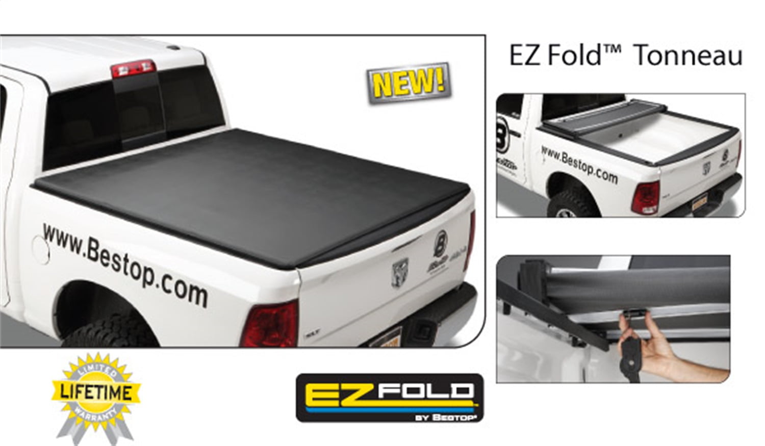 Bestop 16240 01 Ram 1500 2500 3500 6 2 Ez Fold Tonneau Cover Black Walmart Com Walmart Com