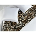thumbnail image 2 of Leopard Print Bed Runner, Wild Big Cat of Jungle Skin Pattern with Blots Spots Forms, Decorative Accent Bedding Scarf for Hotels Homes & Guest Rooms, King, Caramel Dark Brown and Beige, by Ambesonne, 2 of 3
