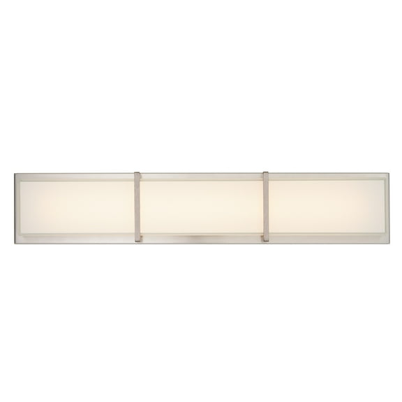 Artika Subway Modern Bathroom Vanity Light Fixture, Brushed Nickel