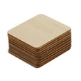 thumbnail image 4 of HEMOTON 80PC Khaki Square Shaped Wood Chips for DIY Crafts Decoration Synthetic Material Fun Art Projects 5CM, 4 of 6