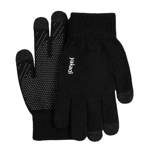 Dailypoc Gloves Winter Womens Smartphone Touchscreen Gloves - conductive fingertips, Fashion Knit, Stretch Wrist, Giftable,Black,A