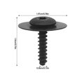 thumbnail image 3 of 10pcs Guard Liner Wheelhouses Liner Splashes Shield Bolts Screws Metal Bolts Screws Automotive Trim Fastener for Automotive, 3 of 4