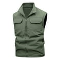 thumbnail image 2 of uublik Mens Casual Lightweight Travel Vest Work Vest Sleeveless Jackets for Travel Hiking Fishing, 2 of 5