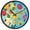 Pear Orange Tomato, variant on Dailycode Night Light Wall Clock Glow in The Dark 12 inch Battery Operated Silent Luminous Clocks, Pear Orange Tomato