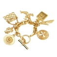 thumbnail image 3 of Pre-Owned CHANEL Icon Charm Bracelet, Gold Plated, Women's (Good), 3 of 7