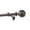 Antique Bronze, variant on Threadmade Home Cordelia Single Curtain Rod with Globe Ball Finial, Soft Gold - 32"W x 78"L