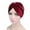 Wine Red, variant on Ludlz Soft Velvet Head Scarf Cross Knotted Turban Hat Cross Twist Cap Headwear Head wraps Hair Loss Cap for Women and Girls
