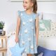 thumbnail image 4 of Fotbe Goose White Flowers Vestido de Dormir para Niñas de 3 a 10 Años, Mangas Cortas, Estilo Princesa, Pijama Camisón con Mangas Voladas-XX-Large, 4 of 6