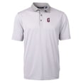 thumbnail image 2 of Men's Cutter & Buck Gray/White Greenville Drive Virtue Eco Pique Micro Stripe Recycled Polo, 2 of 3