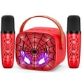 thumbnail image 1 of Máquina de karaoke Spider Mini para niños con micrófono LED Bluetooth 5.3 y 2, 1 of 7