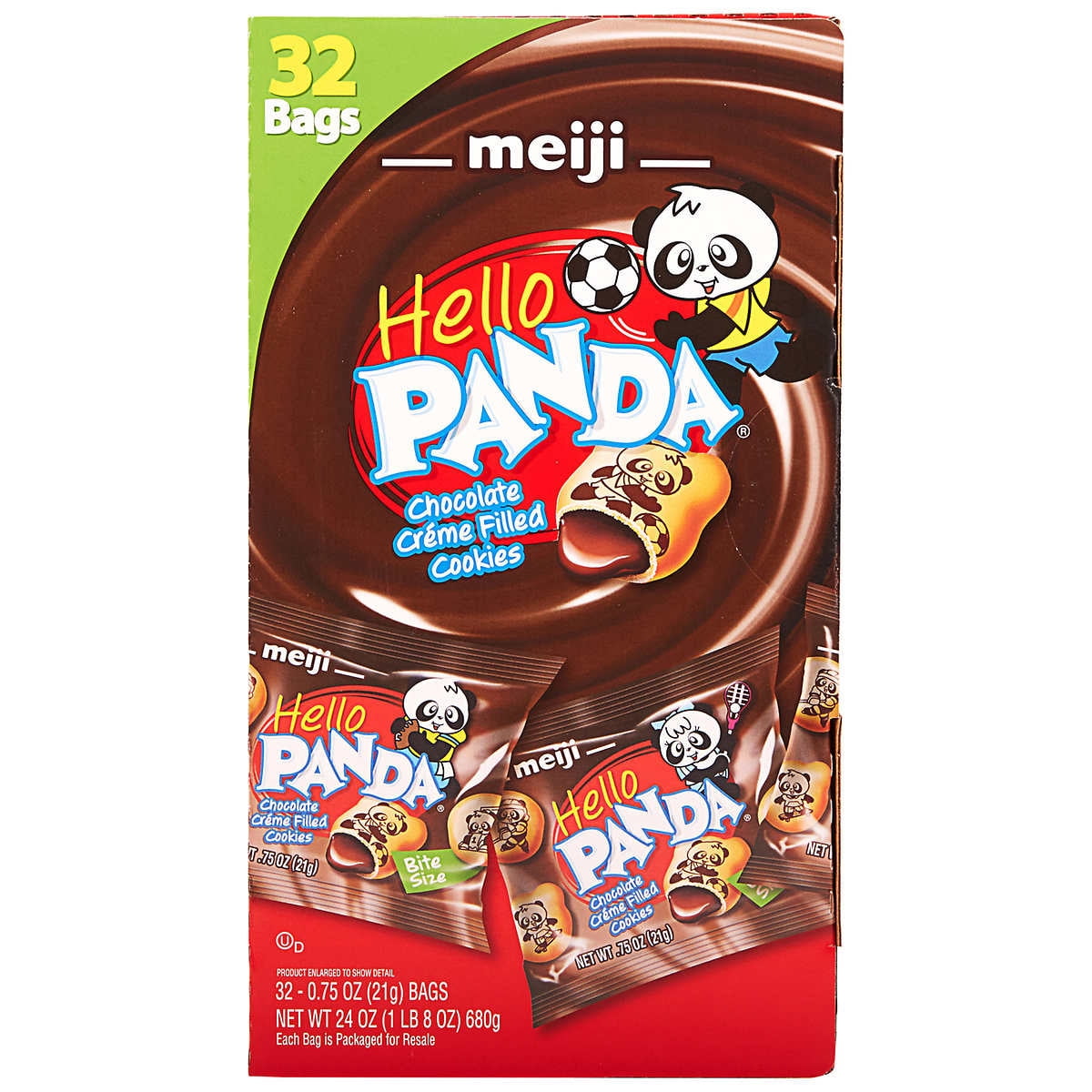 Meiji Meiji Hello Panda Cookies, 32 ea