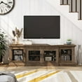 thumbnail image 2 of Furniture of America Einez Transitional Wood 6-Shelf TV Stand in Reclaimed Oak, 2 of 5