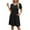 Black, variant on BUIgtTklOP Women's Short Sleeved Solid Color Loose Fitting T-shirt Round Neck Pajama Dress
