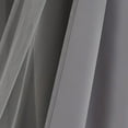 thumbnail image 7 of Pinewave Blackout Curtains with Sheer Overlay Mix and Match Double Layer Window Drapes,Grommet Top,37"Wx95"L,Grey,2 Panels, 7 of 7