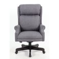 thumbnail image 3 of Boss Chaise de Direction Haut Dos en Lin de Qualité Commerciale Gris Ardoise, 3 of 5