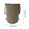 thumbnail image 3 of Portable Trash Can, Large Capacity Foldable Bin, Waterproof Plastic Construction, Compact Storage Design, For Outdoor Activities, Easy Cleanup, Weather-Resistant, Camping Hiking Gear, Akmoler, 3 of 9