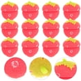 thumbnail image 3 of Rizadores de pelo de esponja con forma de fresa - Juego de 12 unidades (Rojo), 3 of 7