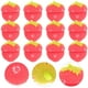 thumbnail image 3 of Rizadores de pelo de esponja con forma de fresa - Juego de 12 unidades (Rojo), 3 of 7