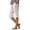 *Khaki, variant on VBVC Women's Elastic Waist Striped Capri Pants, Knee Length Bermuda Shorts For Women, Ladies' Summer Breathable Cropped Trousers with Pockets,Army Green,S-2XL