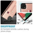 thumbnail image 4 of Wallet Case for Samsung Galaxy A22 5G, Dteck Soft PU Leather Credit Card Holder Hand Strap Shockproof Protective Case For Samsung Galaxy A22 5G,Rosegold, 4 of 7