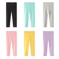 thumbnail image 5 of Girls' Solid Color Versatile Leggings Pink 3Y, 5 of 5