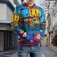 thumbnail image 5 of Teen Titans Go Hoodie 3D Print Pullover Hooded Long Sleeve Sweatshirts Tops Blouse with Pocket for Mens Womens, 5 of 7
