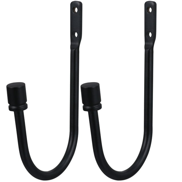 1 Pair Curtain Hold Backs U-Shaped Curtain Hooks Wall Mounted Drapery Tiebacks