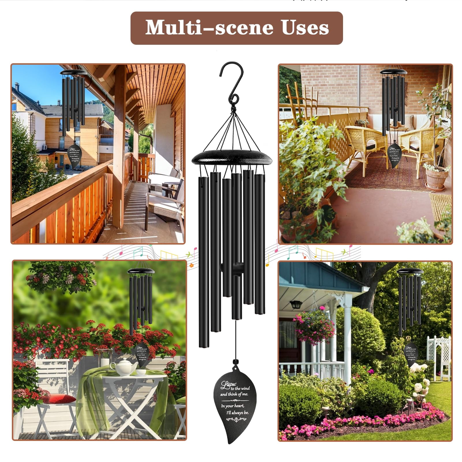 Sympathy Wind Chimes  32'' Memorial For Loss Of Loved One Mother Father Miscarriage Bereavement/condolence/funeral Gifts In Memory A