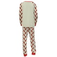 thumbnail image 2 of Family Matching Christmas Pajamas Sets Long Sleeve Santa Claus Print Tops + Xmas Socks Print Pants, 2 of 9