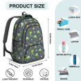 thumbnail image 5 of Alien UFO Medium Gray Pattern Backpack for School, Cute School Bag with Adjustable Shoulder Straps and Padded Back, 16.9"x12.6"x5.9", 5 of 5