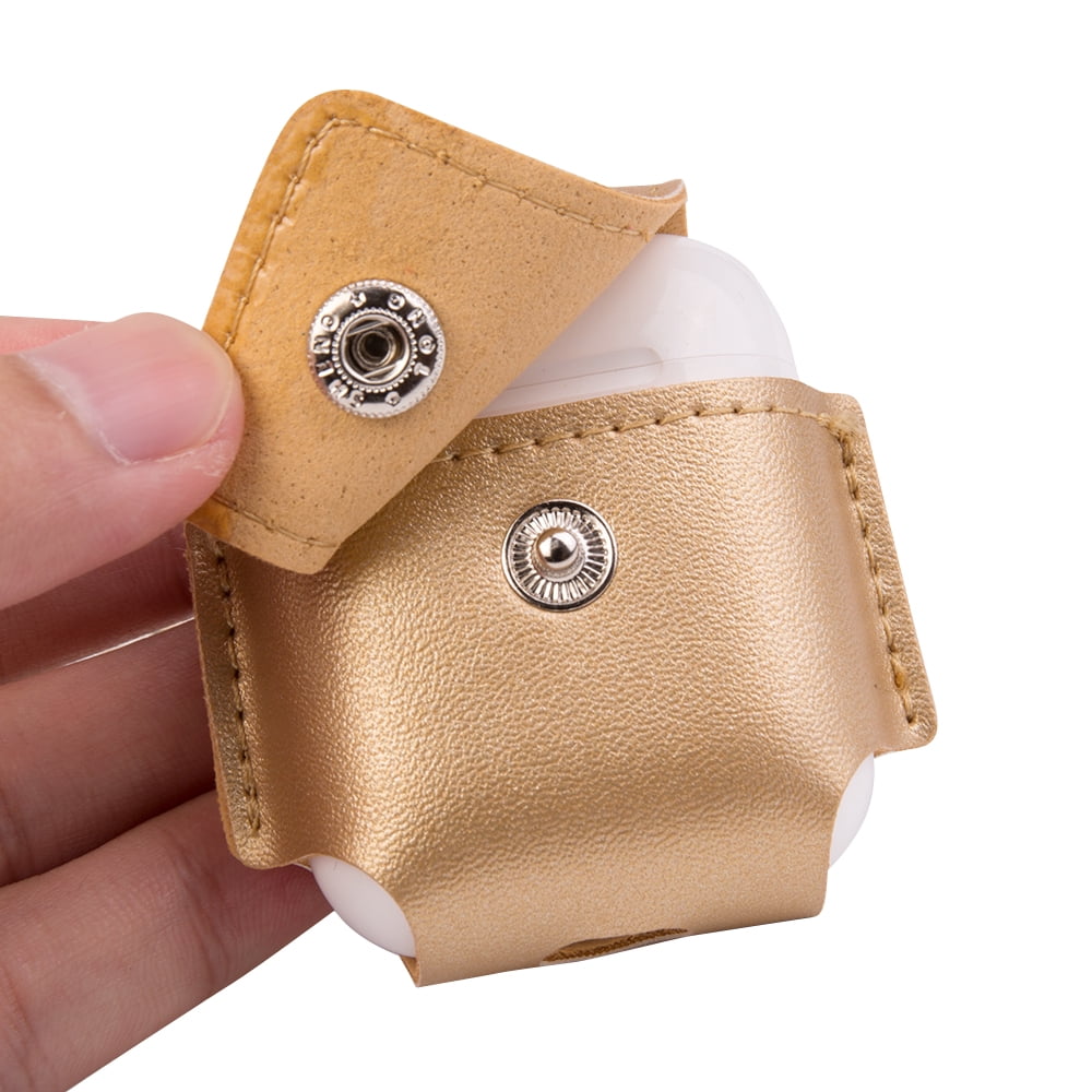 Premium Vegan Leather Protective Case Cover for Apple AirPods with Precision Cutouts