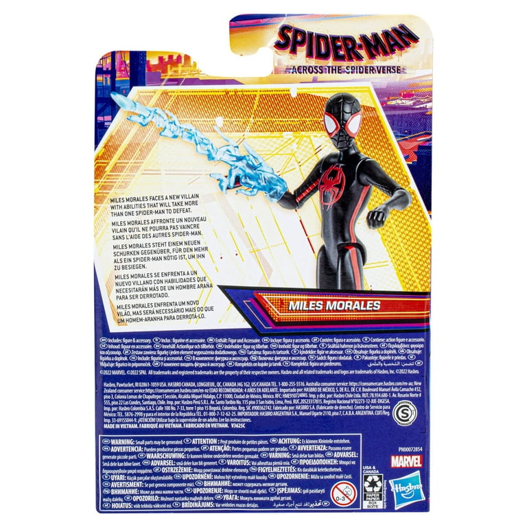 Marvel Spider-Man: Across The Spider-Verse Spider-Man Toy, 6-Inch-Scale  Action Figure with Web Accessory, Toys for Kids Ages 4&Up, Multicolor