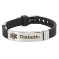 thumbnail image 1 of Pulsera de identificación de alerta, pulsera de alerta médica para diabetes, joyería de concienciación de emergencia, pulsera para diabéticos, uso conveniente, 1 of 8