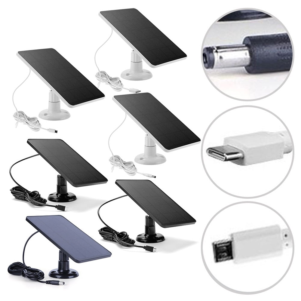 Solar Panel for Blink Camera 4W 5V Outdoor Solar Charger with 9.84ft Cable Doorbell Solar Charging Panels Replace Accessories-Garden Decor