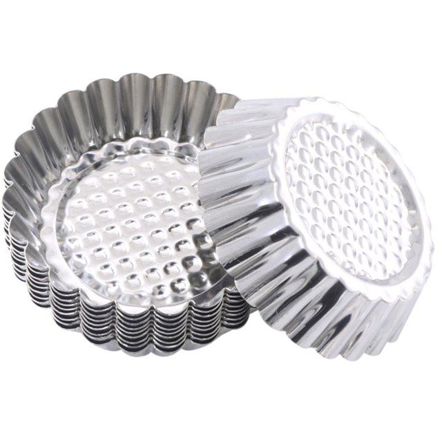 CAROOTU 20PCS Gâteau Moule à Biscuits Moule Doublé Étain Outils de Cuisson Moules à Œufs Anti-Adhésifs - Moule à Muffins Rond Réutilisable