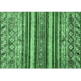 thumbnail image 1 of Ahgly Company Indoor Rectangle Abstract Emerald Green Modern Area Rugs, 2' x 5', 1 of 4